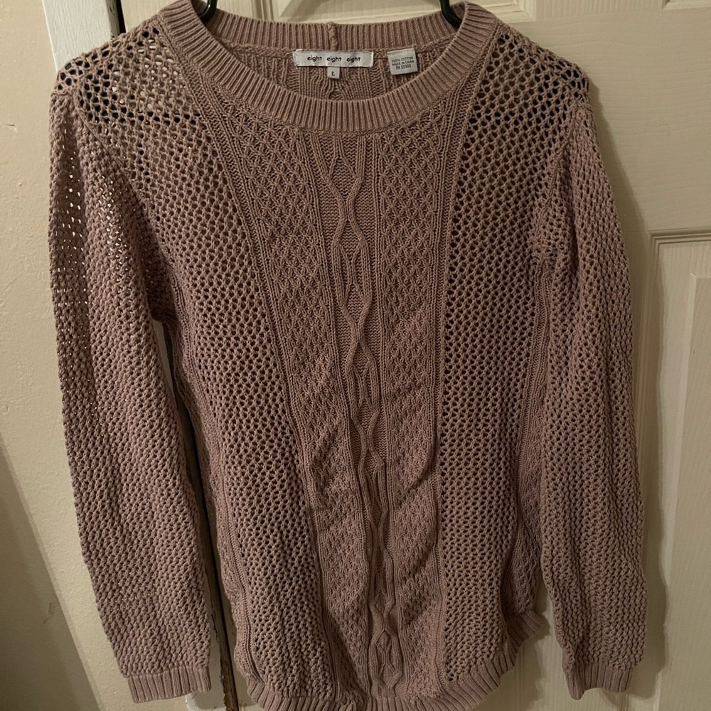 Eight Eight Eight Mauve Knit Sweater